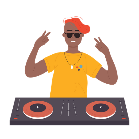 Dj Man  일러스트레이션