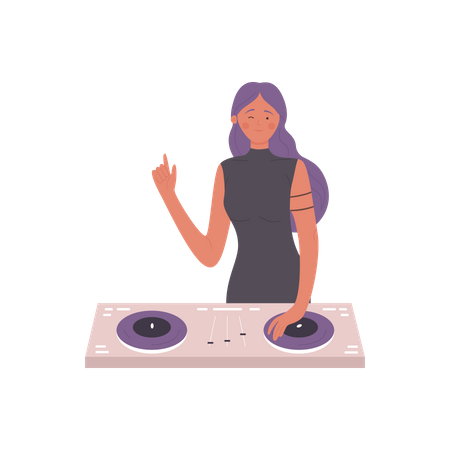 Dj Music System  Illustration