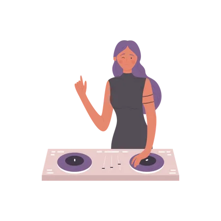 Dj Music System  Illustration