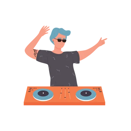 Dj Player  Illustration