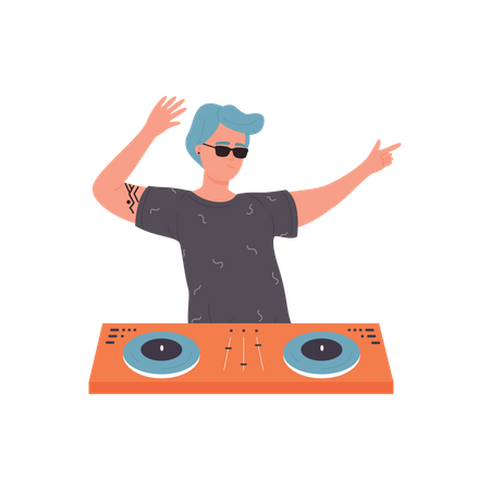 Dj Player  일러스트레이션