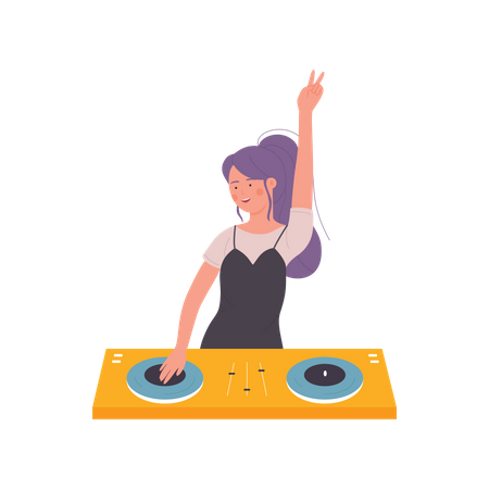 Dj Turntable  Illustration