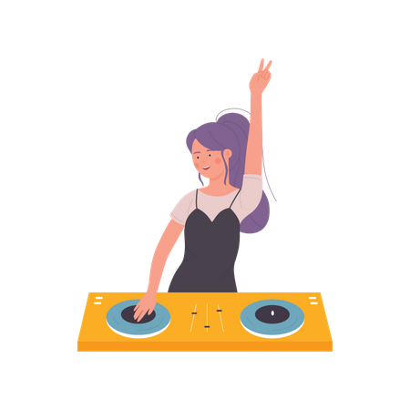 Dj Turntable  일러스트레이션