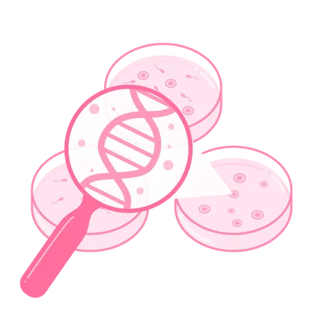 DNA analysis  Illustration