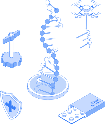 Dna and mecine  Illustration