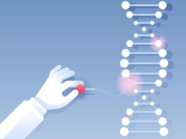 DNA-Forschung  Illustration