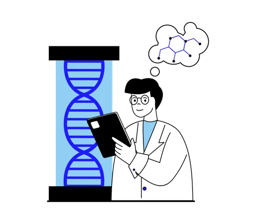 DNA-Forschung  Illustration