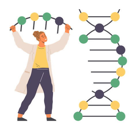 DNA-Forschung  Illustration