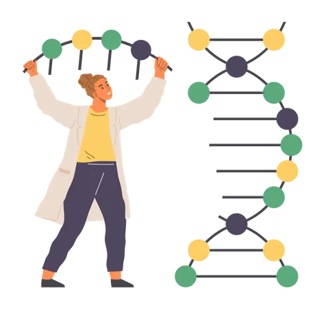 DNA-Forschung  Illustration