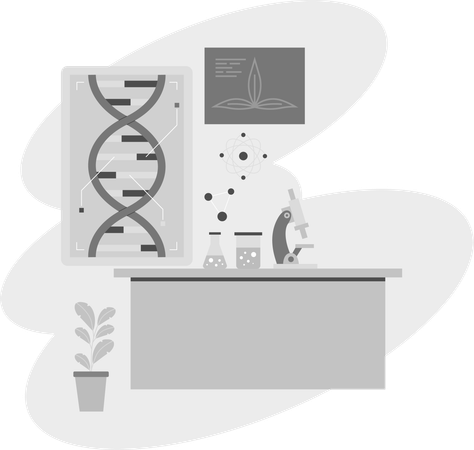 DNA Lab  Illustration