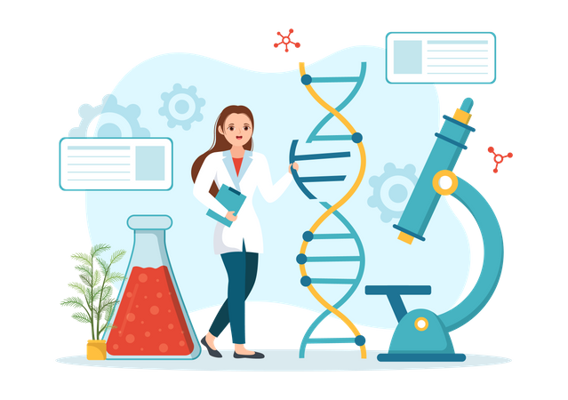DNA modification Illustration