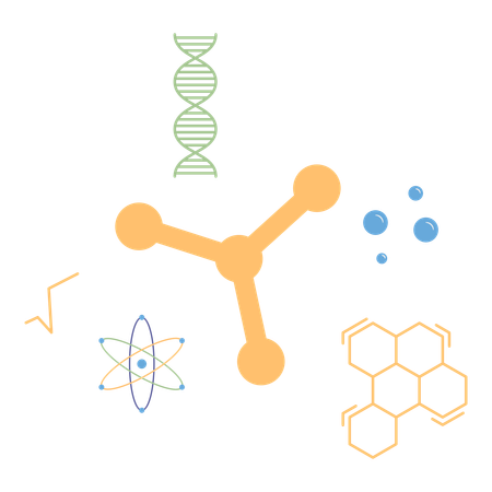 DNA molecule and molecular structure  Illustration