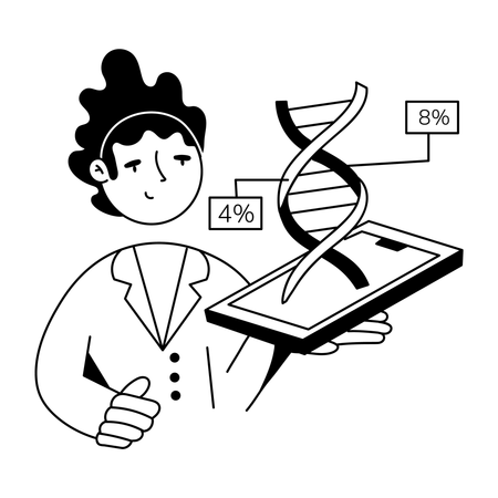 DNA Percentage  Illustration