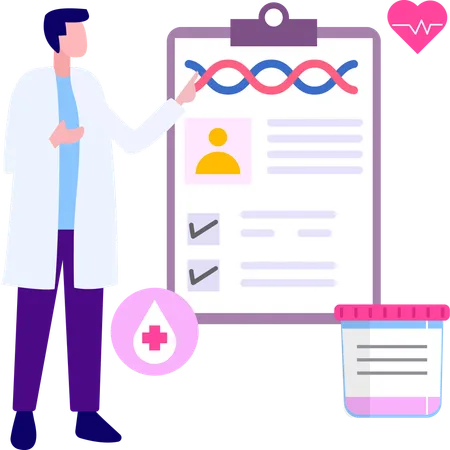 DNA Report  Illustration