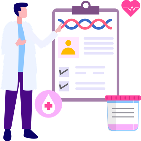 DNA Report  Illustration
