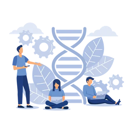 DNA Research Illustration