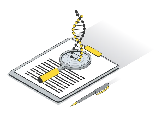 DNA research  Illustration