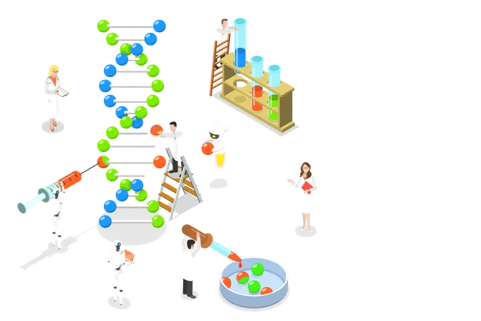 DNA-Struktur  Illustration