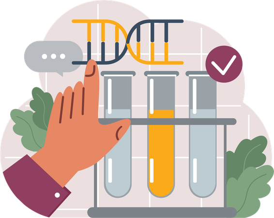 Dna Testing and modification  Illustration