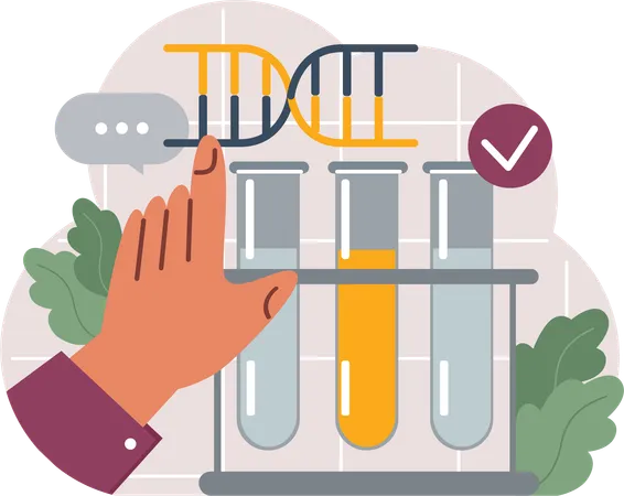 Dna Testing and modification  Illustration