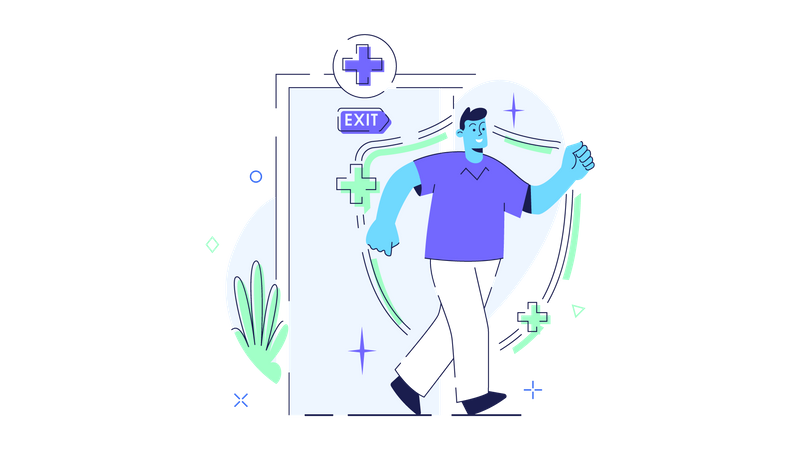 Do hospital para casa após a imunização  Illustration