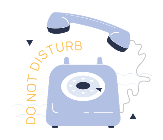 Do not call and do not disturb  Illustration