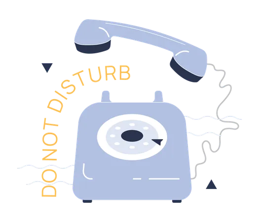 Do not call and do not disturb  Illustration