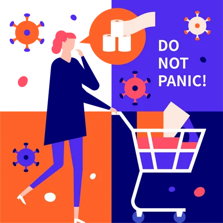 Do not panic  Illustration