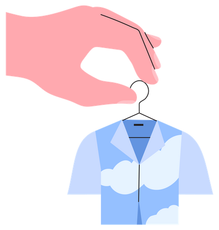 Doação de roupas  Ilustração