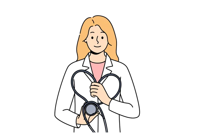 Médecin confiant  Illustration