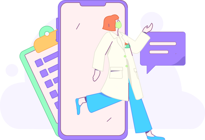 Médecin médicament  Illustration