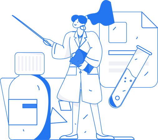 Doctor advices for pills after surgery  Illustration