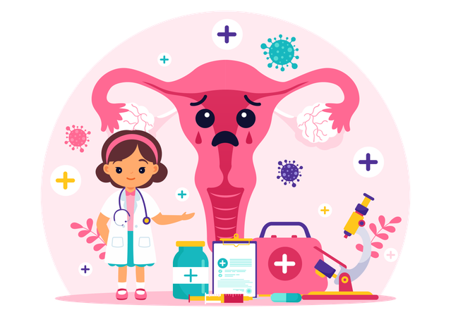 Doctor advises for fertility medicines  일러스트레이션