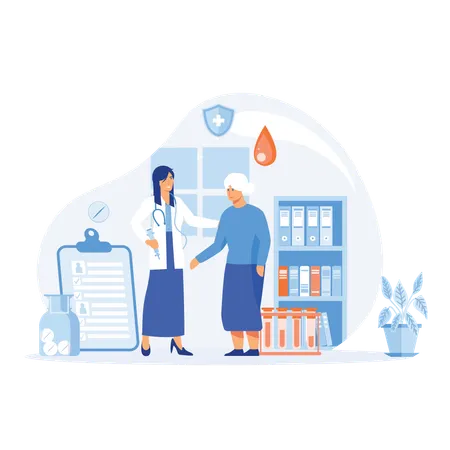 Doctor advises to control blood sugar level  Illustration