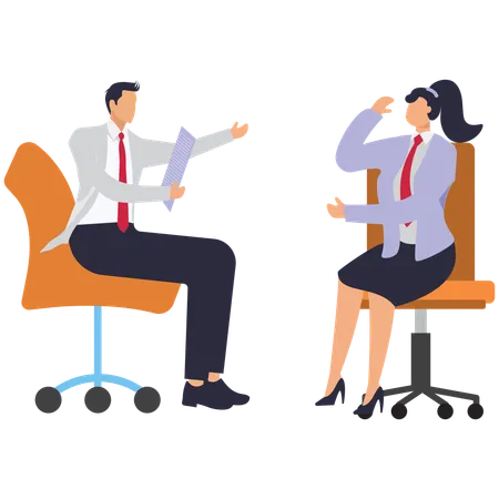 Doctor and Senior man discuss on medicine  Illustration