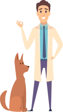 Médico de animales  Ilustración