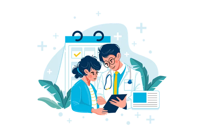 Doctor appointment  イラスト