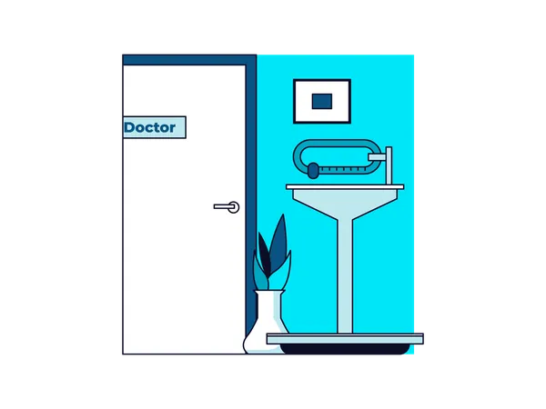 Doctor clinic interiors  Illustration