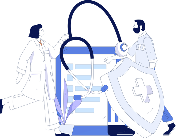 Doctor Consultation  Illustration