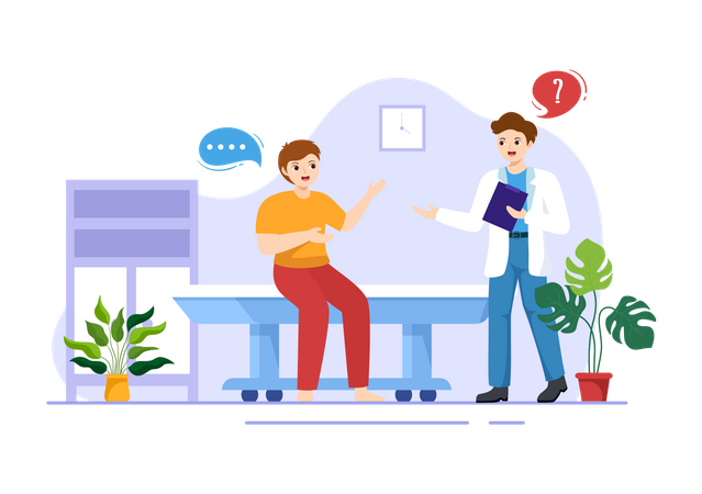Doctor Consultation  Illustration