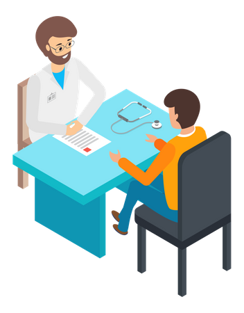 Doctor consultation room  Illustration