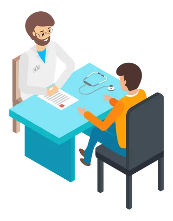 Doctor consultation room  Illustration