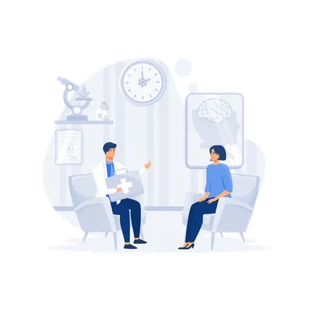 Doctor Consultation with patient  Illustration