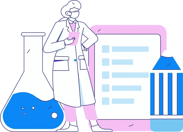 Doctor consulting patient  Illustration