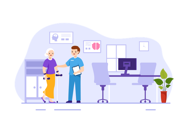 Doctor Consulting Patient  Illustration