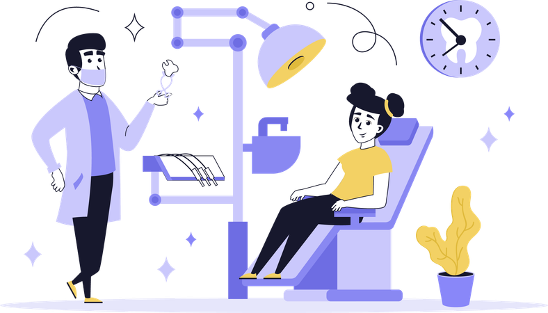 Doctor doing healthcare checkup  Illustration