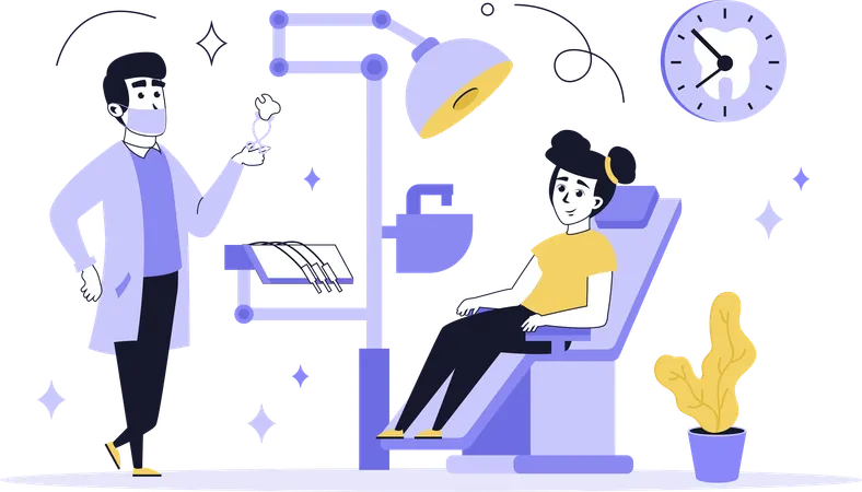 Doctor doing healthcare checkup  Illustration