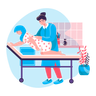 illustrations for antenatal physiotherapy