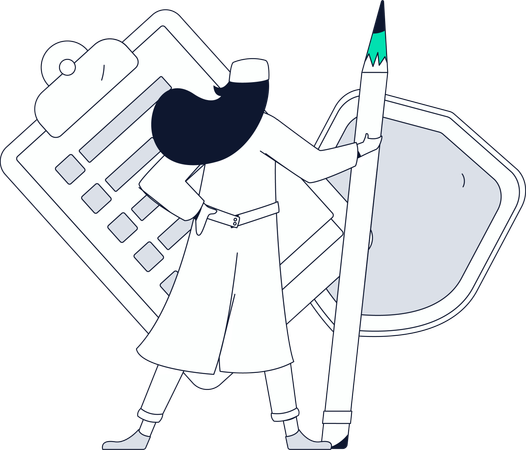 Doctor filling health History Form  Illustration