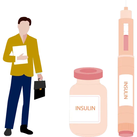 Doctor gives predictions about insulin  Illustration